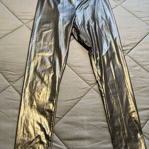 Derek Heart Glossy Black Leggings